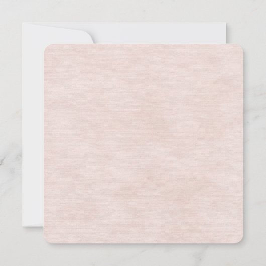 Uitnodiging tot het uitzenden van het zachte peach (Achterkant)