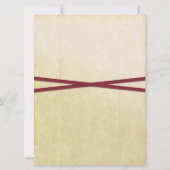 Uitnodiging tot het uitzenden van  ivoor en rood p (Achterkant)