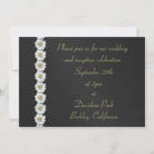 Uitnodiging tot het uitzenden van leder en Daisies (Achterkant)