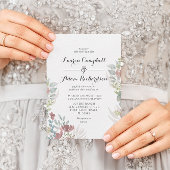 Uitnodiging tot het uitzenden van Rustic floral Te