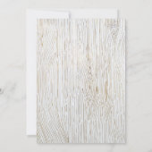 Uitnodiging tot het uitzenden van Rustic Gold Wood (Achterkant)