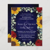 Uitnodiging tot het uitzenden van Rustige zonneblo (Voorkant / Achterkant)