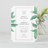 Uitnodiging tot het uitzenden van tropische strand (Staand voorkant)