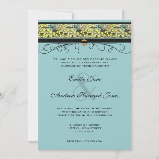 Uitnodiging tot het uitzenden van weduwen (Voorkant)