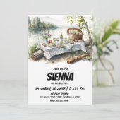 Uitnodiging tot het uitzicht van de zomerPicnic (Staand voorkant)