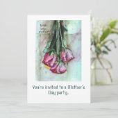 Uitnodiging tot het verzamelen van Moederdag (Staand voorkant)