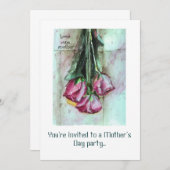 Uitnodiging tot het verzamelen van Moederdag (Voorkant / Achterkant)