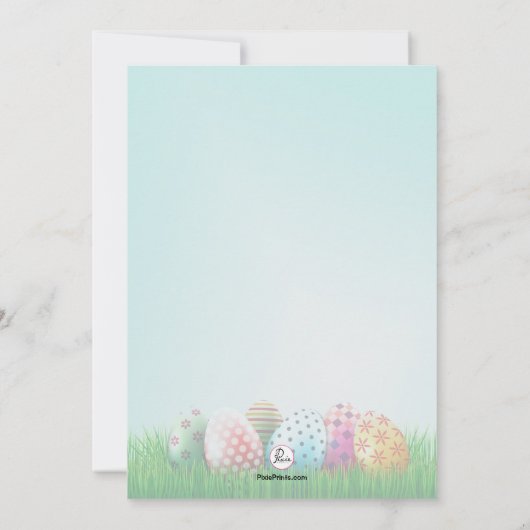 Uitnodiging tot het vieren van Pasen (Achterkant)