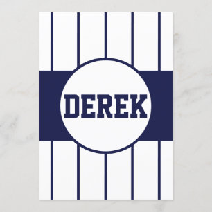 Uitnodiging tot honkbal Pinstripes