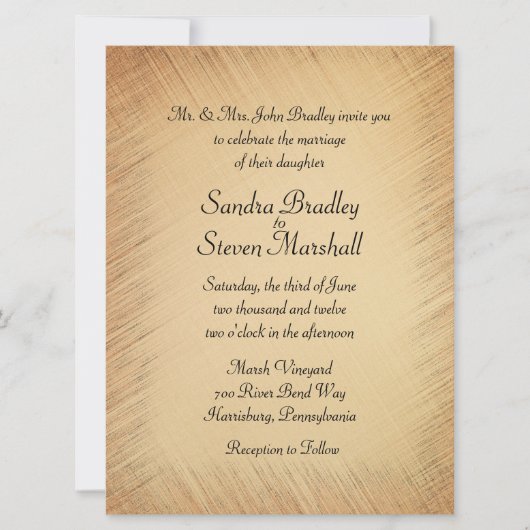 Uitnodiging tot huwelijk (Voorkant)