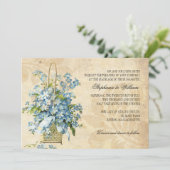 Uitnodiging tot  huwelijk (Staand voorkant)