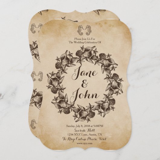 Uitnodiging tot huwelijk (Voorkant / Achterkant)