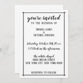 Uitnodiging tot huwelijk (Voorkant / Achterkant)