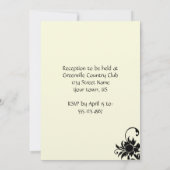 Uitnodiging tot  huwelijk en huwelijk (Achterkant)