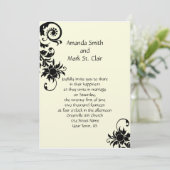 Uitnodiging tot  huwelijk en huwelijk (Staand voorkant)