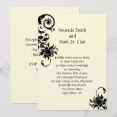 Uitnodiging tot  huwelijk en huwelijk (Voorkant / Achterkant)