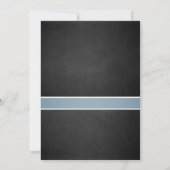 Uitnodiging tot huwelijk met Chalkboard (Achterkant)