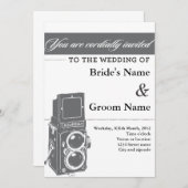 Uitnodiging tot  huwelijkscamera (Voorkant / Achterkant)