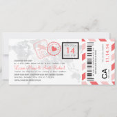 Uitnodiging tot inscheping van een vliegticket (Voorkant)