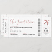 Uitnodiging tot inschrijving op het kooppas Plane  (Voorkant / Achterkant)