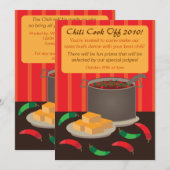 Uitnodiging tot inschrijving voor Chili Cook Off (Voorkant / Achterkant)