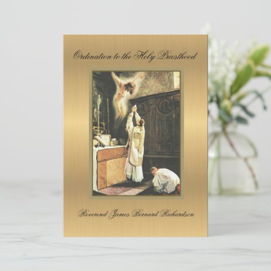 Uitnodiging tot katholieke Orde voor de Heilige Pr (Staand voorkant)