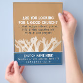 Uitnodiging tot kerkgenootschap.Bijbel.Healing.Pra Flyer (Hand)