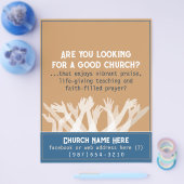 Uitnodiging tot kerkgenootschap.Bijbel.Healing.Pra Flyer (Enkel)