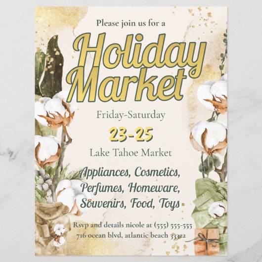 Uitnodiging tot kerstboomvakantie (Voorkant)