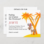 Uitnodiging tot kerstfeest (Voorkant / Achterkant)