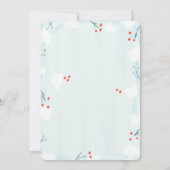 Uitnodiging tot kerstmis Baby shower (Achterkant)