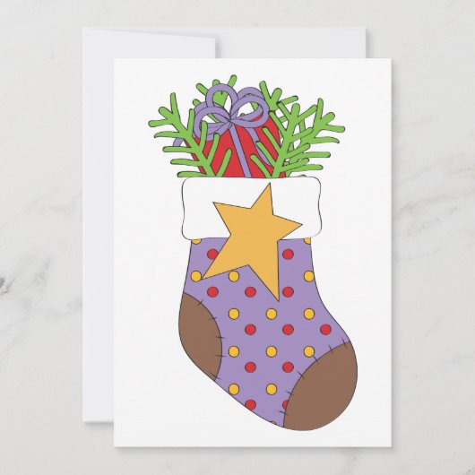 Uitnodiging tot kerststeniging (Voorkant)