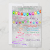 Uitnodiging tot kerstviering met prachtige wolfraa (Voorkant)