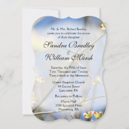 Uitnodiging tot lente-bloesems huwelijk