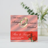 Uitnodiging tot lesbische bruiloft (Staand voorkant)