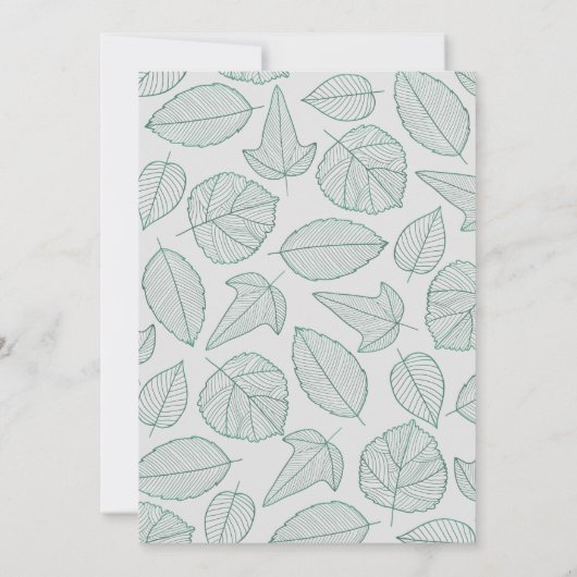 Uitnodiging tot minimale uitzending van een huweli (Achterkant)