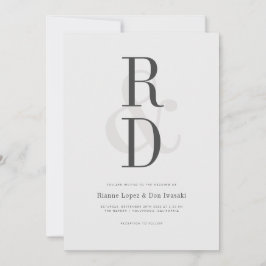 Uitnodiging tot moderne aankondiging van huwelijk