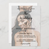 Uitnodiging tot mooie bruiloft (Voorkant / Achterkant)
