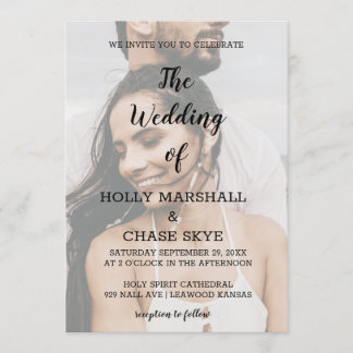 Uitnodiging tot mooie bruiloft