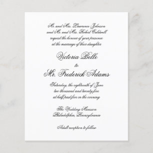 Uitnodiging tot officiële uitzending van weddensch flyer