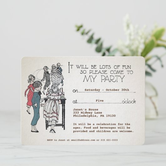 uitnodiging tot oplevering van kinderdagverblijve (Staand voorkant)