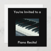 Uitnodiging tot overweging Piano (Voorkant / Achterkant)