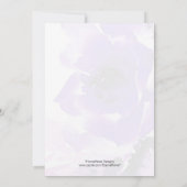 Uitnodiging tot Paars Roos (Achterkant)