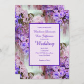 Uitnodiging tot Paars Roos (Voorkant / Achterkant)