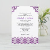 Uitnodiging tot Paarse weddenschappen (Staand voorkant)