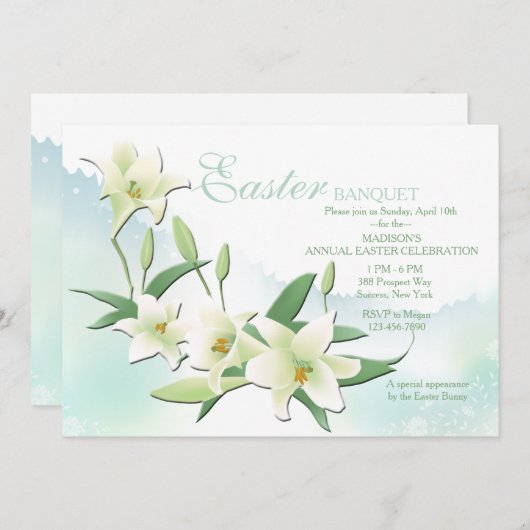 Uitnodiging tot Pasen (Voorkant / Achterkant)