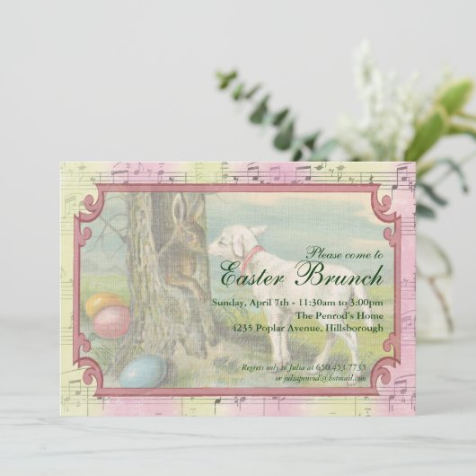 uitnodiging tot Pasen (Staand voorkant)