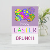 Uitnodiging tot Pasen-Brunch (Staand voorkant)