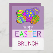 Uitnodiging tot Pasen-Brunch (Voorkant / Achterkant)