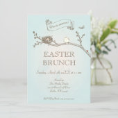 Uitnodiging tot Pasen-Brunch (Staand voorkant)
